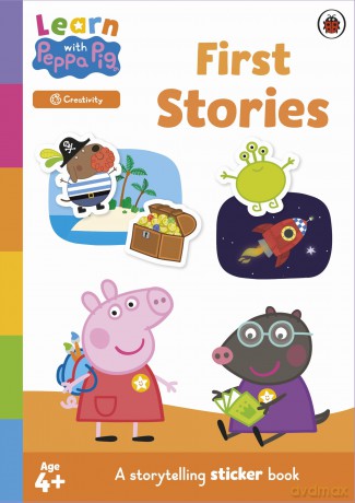 Learn with Peppa: First Stories sticker activity book - Peppa Pig [KSIĄŻKA]