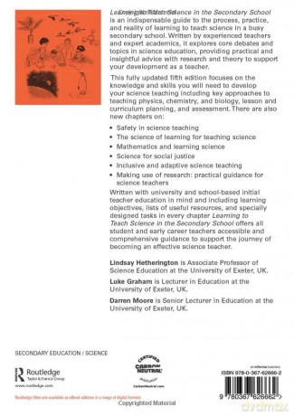 Learning to Teach Science in the Secondary School: A Companion to School Experience (Learning to Teach Subjects in the Secondary School Series) - Lindsa Hetherington [KSIĄŻKA]