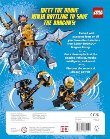 LEGO Ninjago Dragons Rising Character Guide: With LEGO Sora Minifigure (DK Bilingual Visual Dictionary) - Shari Last [KSIĄŻKA]