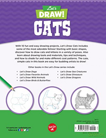 Let's Draw Cats: Learn to draw a variety of cats and kittens step by step! (1) - How2drawanimals [KSIĄŻKA]