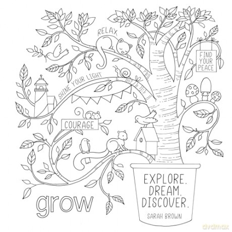 Life is Sweet Colouring Book: Heartfelt Affirmations to Brighten Your Day - Jane Maday [KSIĄŻKA]