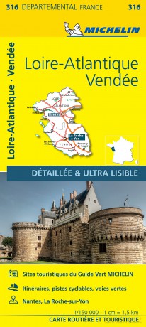Loire-Atlantique Vendee - Michelin Local Map 316: Map - Michelin