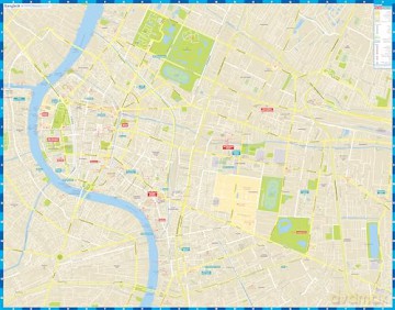 Lonely Planet Bangkok City Map