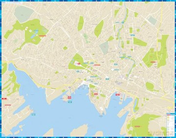Lonely Planet Oslo City Map
