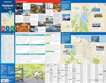 Lonely Planet Reykjavik City Map