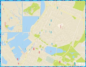 Lonely Planet Reykjavik City Map