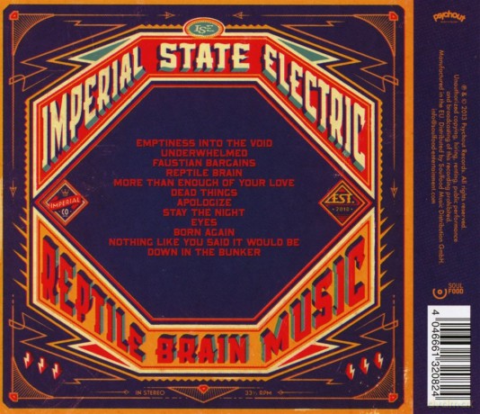 Imperial State Electric: Reptile Brain Music [CD]