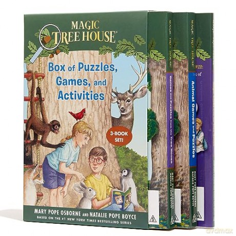Magic Tree House Box of Puzzles, Games, and Activities (3 Book Set) (Magic Tree House (R)) - Mary Pope Osborne [KSIĄŻKA]