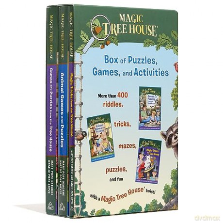 Magic Tree House Box of Puzzles, Games, and Activities (3 Book Set) (Magic Tree House (R)) - Mary Pope Osborne [KSIĄŻKA]