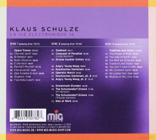 Klaus Schulze: La Vie Electronique 14 [3CD]
