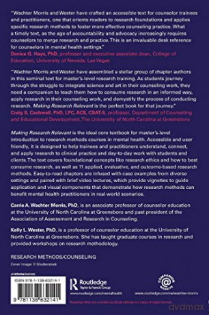 Making Research Relevant: Applied Research Designs for the Mental Health Practitioner - Carr Wachter Morris [KSIĄŻKA]