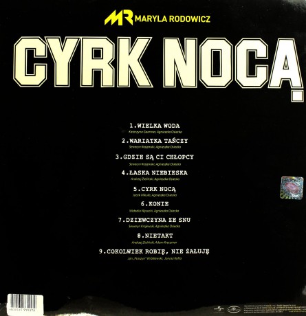 Maryla Rodowicz: Cyrk Nocą [WINYL]