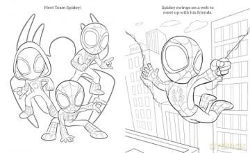 Marvel Spidey and his Amazing Friends: Team Spidey's Colouring Adventure [KSIĄŻKA]