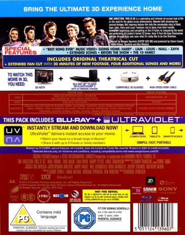 One Direction: This Is Us [Blu-Ray]+[Blu-Ray 3D]