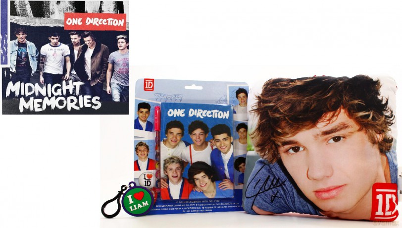 One Direction: Midnight Memories + Liam: Poduszka + Brelok + Notatnik z Długopisem Żelowym Pakiet [CD]+[3xGADŻET]