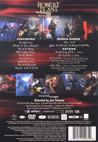 Robert Plant & The Strange Sensation: Sound Stage [DVD]