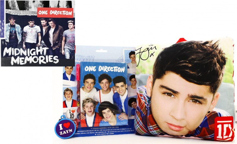 One Direction: Midnight Memories + Zayn: Poduszka + Brelok + Notatnik z Długopisem Żelowym Pakiet [CD]+[3xGADŻET]