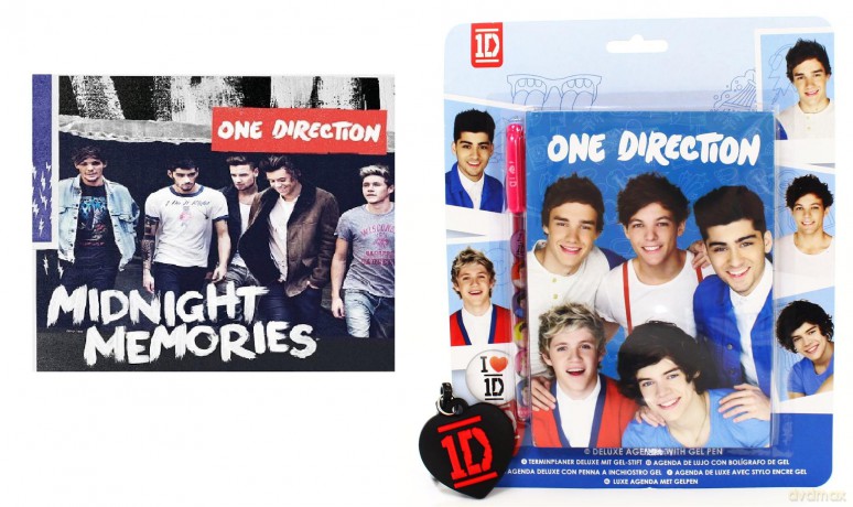 One Direction: Midnight Memories + Notatnik z Długopisem Żelowym + Brelok Pakiet [CD] + [2xGADŻET]