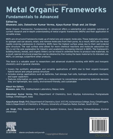 Metal Organic Frameworks: Fundamentals to Advanced - Jai Singh [KSIĄŻKA]
