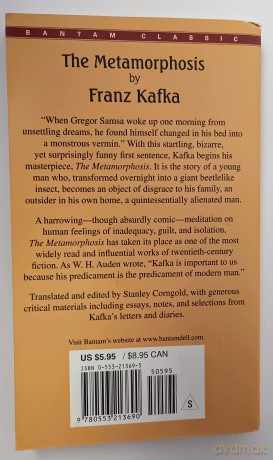 Metamorphosis - Franz Kafka [KSIĄŻKA]