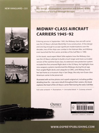 Midway-Class Aircraft Carriers 1945-92: 331 (New Vanguard) - Mark Stille [KSIĄŻKA]