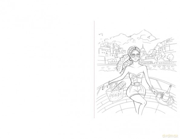 Modern Fashion Illustration: The Coloring Book: 40+ High Fashion Gowns and Dresses to Style and Color - Holly Nichols [KSIĄŻKA]