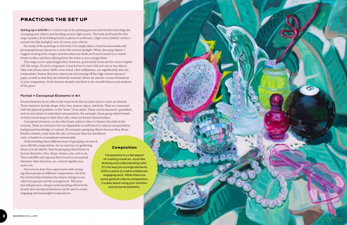 Modern Still Life: From Fruit Bowls to Disco Balls: A beginner's guide to painting fun, fresh still lifes in oil and acrylic - Sari Shryack [KSIĄŻKA]