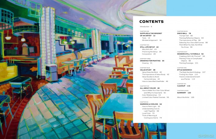 Modern Still Life: From Fruit Bowls to Disco Balls: A beginner's guide to painting fun, fresh still lifes in oil and acrylic - Sari Shryack [KSIĄŻKA]