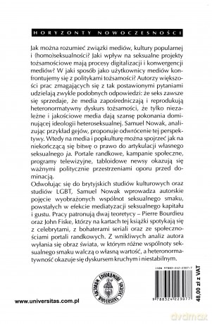 Seksualny kapitał. Wyobrażone wspólnoty smaku i medialne tożsamości polskich gejów - Samuel Nowak [KSIĄŻKA]