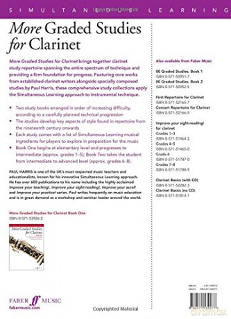More Graded Studies for Clarinet Book 2: Clarinet Study Repertoire with Supporting Simultaneous Learning Elements - Paul Harris [KSIĄŻKA]