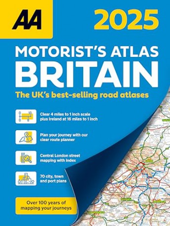 Motorists Atlas Britain 2025 Spiral bound (AA Road Atlas) (AA Road Atlas Britain) (AA UK Atlas Britain)