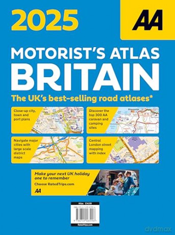 Motorists Atlas Britain 2025 Spiral bound (AA Road Atlas) (AA Road Atlas Britain) (AA UK Atlas Britain)
