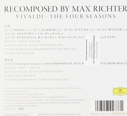 Recomposed By Max Richter: Vivaldi The Four Seasons (Deluxe) (digipack) [CD]+[DVD]