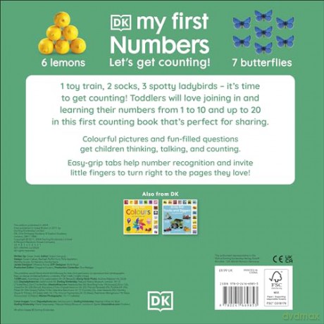 My First Numbers: Let's Get Counting!: Let's Get Counting! (My First Tabbed Board Book) - Dk [KSIĄŻKA]