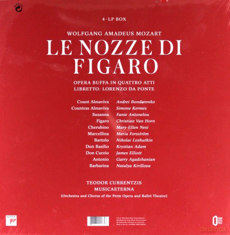 Teodor Currentzis: Mozart: Le nozze di Figaro [4xWINYL]