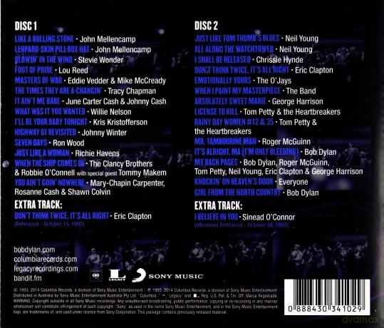 Bob Dylan: 30th Anniversary Concert Celebration (Deluxe Edition) [2CD]