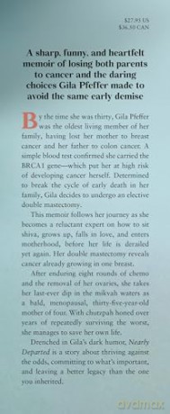 Nearly Departed: Adventures in Loss, Cancer, and Other Inconveniences - Gila Pfeffer [KSIĄŻKA]