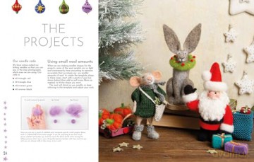 Needle Felting Christmas: Fun step-by-step holiday projects - Roz Dace [KSIĄŻKA]