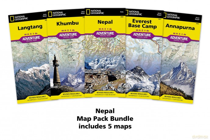 Nepal, Map Pack Bundle: Travel Maps International Adventure/Destination Map (National Geographic Adventure Map)