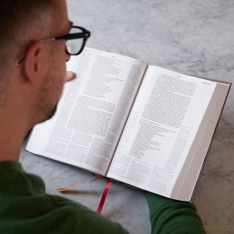 NET Bible, Full-notes Edition, Cloth over Board, Gray, Comfort Print: Holy Bible [KSIĄŻKA]