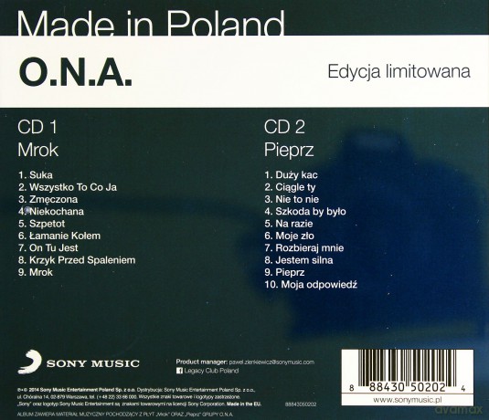 O.N.A.: Mrok / Pieprz [2CD]