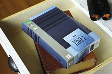 NIrV, Holy Bible, Large Print, Leathersoft, Blue: NIRV Slate Blue Italian Duo-Tone [KSIĄŻKA]