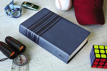 NIrV, Holy Bible, Large Print, Leathersoft, Blue: NIRV Slate Blue Italian Duo-Tone [KSIĄŻKA]