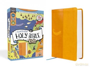 NIrV, The Illustrated Holy Bible for Kids, Leathersoft, Yellow, Full Color, Comfort Print: Over 750 Images [KSIĄŻKA]