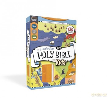 NIrV, The Illustrated Holy Bible for Kids, Leathersoft, Yellow, Full Color, Comfort Print: Over 750 Images [KSIĄŻKA]