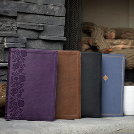 NKJV, Single-Column Wide-Margin Reference Bible, Leathersoft, Brown, Red Letter, Comfort Print: Holy Bible, New King James Version [KSIĄŻKA]