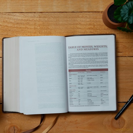 NKJV, Single-Column Wide-Margin Reference Bible, Leathersoft, Brown, Red Letter, Comfort Print: Holy Bible, New King James Version [KSIĄŻKA]