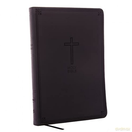 NKJV, Value Thinline Bible, Large Print, Charcoal Leathersoft, Red Letter, Comfort Print [KSIĄŻKA]