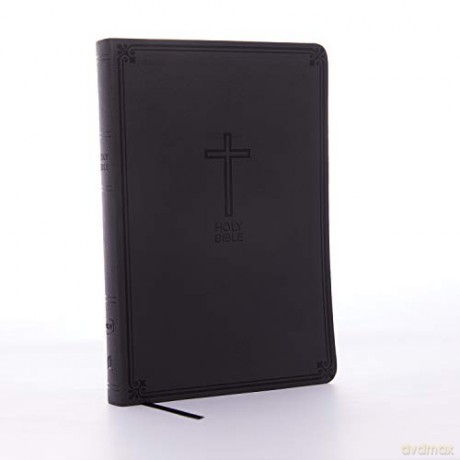 NKJV, Value Thinline Bible, Large Print, Charcoal Leathersoft, Red Letter, Comfort Print [KSIĄŻKA]