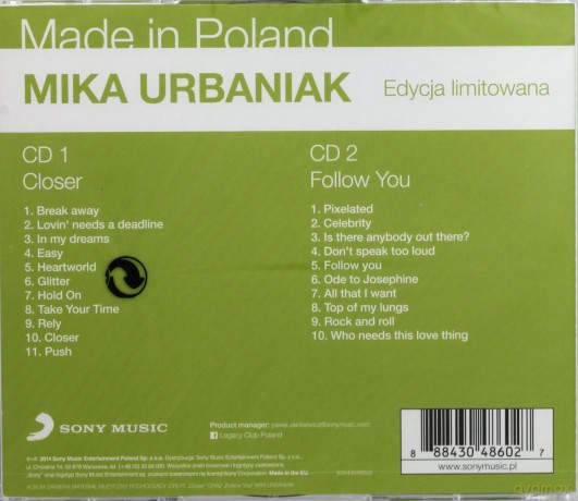 Mika Urbaniak: Closer / Follow You [2CD]
